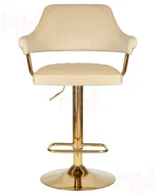 Стул барный DOBRIN CHARLY GOLD (бежевый велюр (MJ9-10))