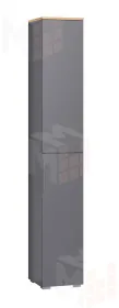 Шкаф-пенал Октава серый Графит 13.228