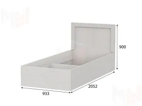 Кровать одинарная Гамма 20