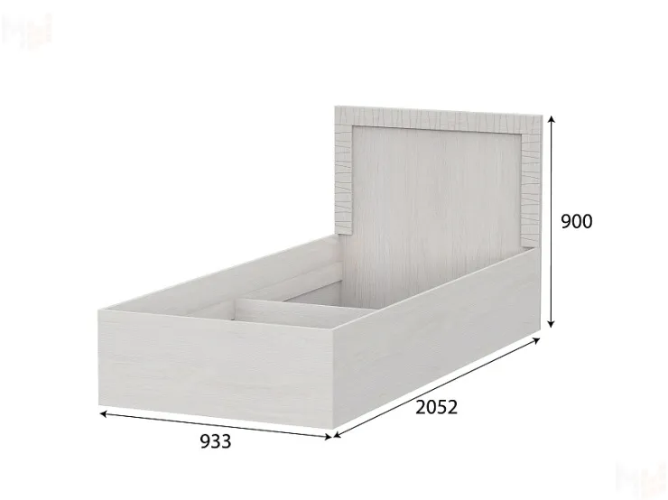 Кровать одинарная Гамма 20