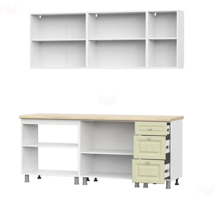 Кухонный гарнитур Прованс (2,0м) (МДФ) (без столешниц) Фисташковый