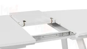 Стол обеденный TESCA 2 Белый муар, Стекло матовое белое