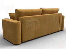 Диван прямой Лига-118 НПБ ( BRUT 10 желтый )