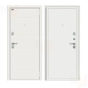 Входная металлическая дверь Аура Kale Шагрень белая/Off-white