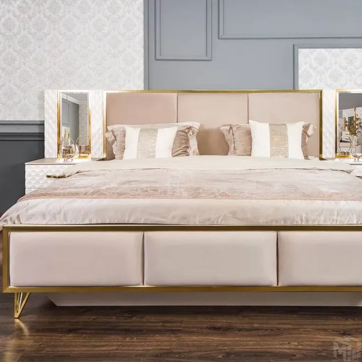 Кровать Lara 180x200 см белый глянец