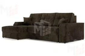 Угловой диван-кровать Лас-Вегас Коричневый левый