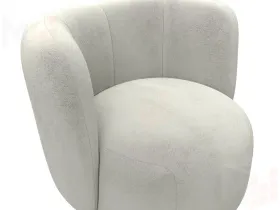 Кресло Лига-072 ( велюр TOWER 01 молочный )
