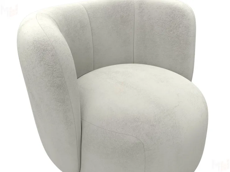 Кресло Лига-072 ( велюр TOWER 01 молочный )