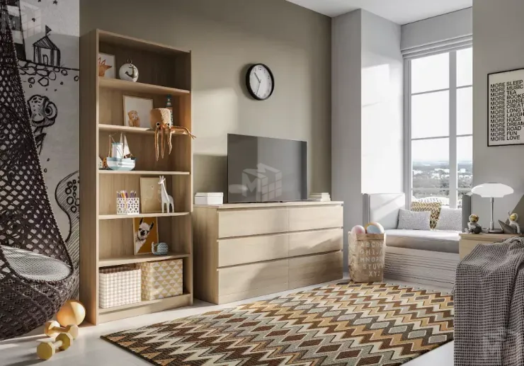 Комод Варма 6Д серый