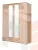 Шкаф 4-х створчатый № 160