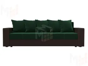 Диван прямой Дубай Лайт ( Зеленый;Коричневый )