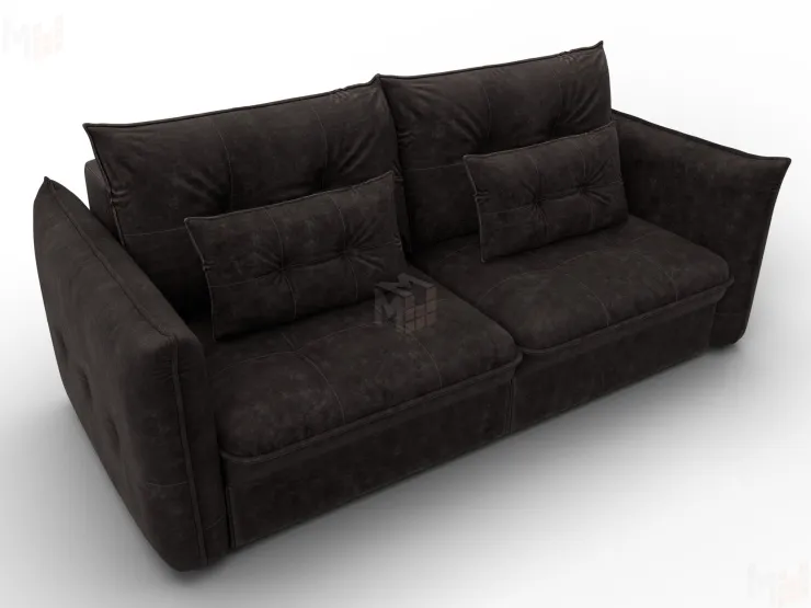 Диван прямой Лига-100 НПБ ( BRUT 17 коричневый )