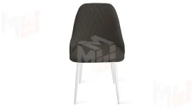 Стул Гранд К1К Белый матовый, Велюр Confetti Stone