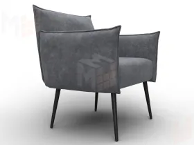 Кресло Лига-083 ( велюр BRUT 16 темно-серый )