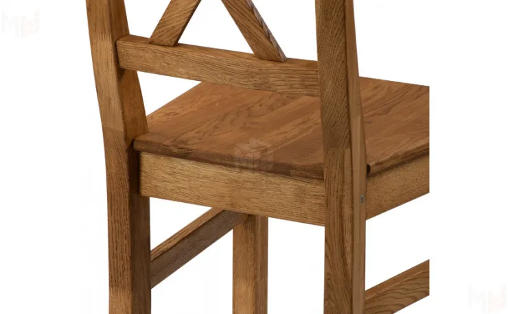 Стул деревянный из массива дуба Порту Дуб темный