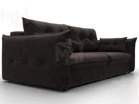 Диван прямой Лига-100 НПБ ( BRUT 17 коричневый )