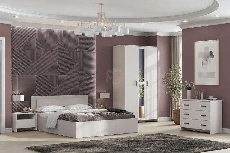 Модульная спальня МСП  1 Ясень Анкор светлый