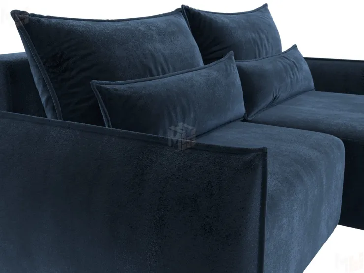 Диван угловой Лига-051 НПБ угол универсальный ( TOWER 13 синий )