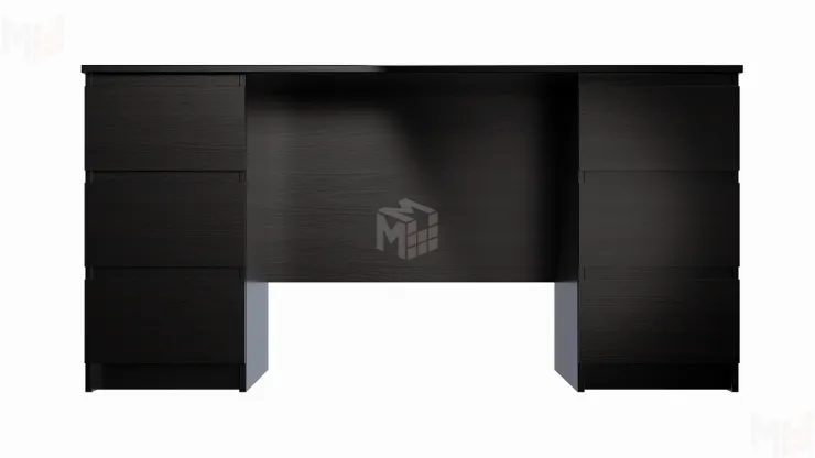 Стол письменный Кастор 6 ящиков венге