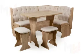 Кухонный уголок Орхидея Люкс (сонома/флок Карамель)