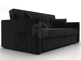 Диван прямой Лига-104 (160) ( SEVEN 35 черный )