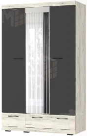 Шкаф СОНАТА ШСЗ-1350 Дуб Крафт белый - Антрацит