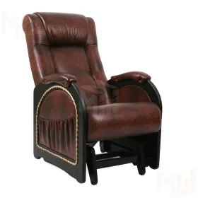 Кресло-качалка гляйдер модель 48 (Венге/Антик крокодил)