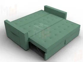 Диван прямой Лига-104 (160) ( Амур 11 зеленый )