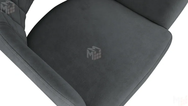 Стул София Т6 Черный муар, Велюр D016 темно-серый