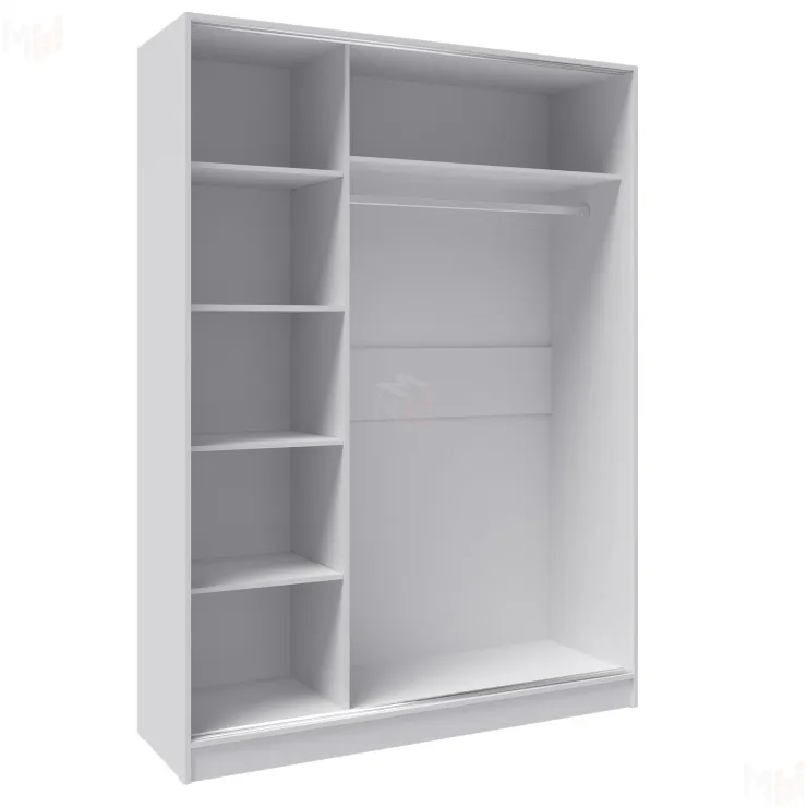 Шкаф-купе Стиль-2 1600 белый/крафт золотой