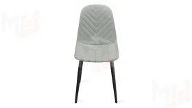 Стул Шерри К1С  Черный муар, Велюр Confetti Silver