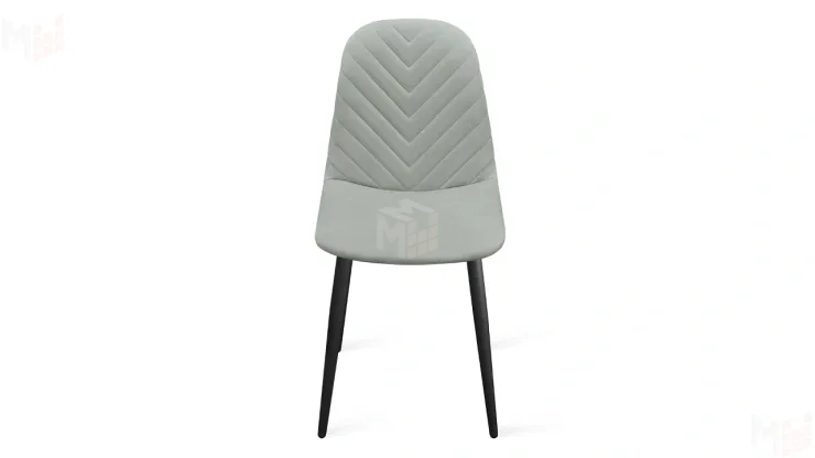 Стул Шерри К1С  Черный муар, Велюр Confetti Silver