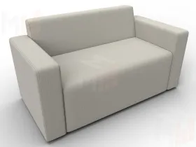 Диван прямой Лига-093 ( Амур 02 бежевый )