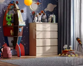 Комод Варма 4 дуб беленый