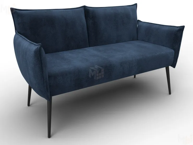 Диван прямой Лига-083 ( велюр TOWER 13 синий )