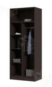 Шкаф с перегородкой Басса ШК 556 венге - дуб белфорт