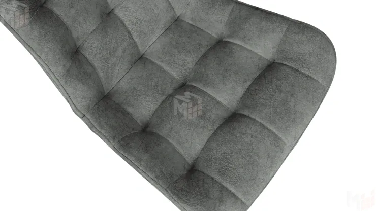 Стул BOSTON  Белый муар, Велюр V003 темно-серый