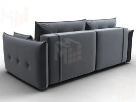 Диван прямой Лига-100 НПБ ( SEVEN 17 серый )