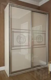 Шкаф-купе Премиум (стекло лакобель с печатью) 2,0 м (вариант 4)