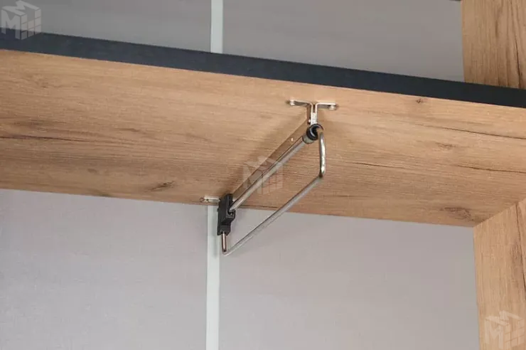 Прихожая Ольга-Лофт 4 Дуб Крафт Золотой/Темно-Серый