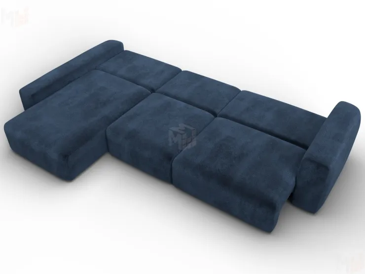 Диван угловой Лига-066 НПБ Лонг угол левый ( TOWER 13 синий )