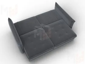 Диван прямой Лига-100 НПБ ( SEVEN 17 серый )