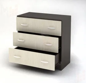 Комод с 3 ящиками Басса КМ 551 М венге - дуб белфорт