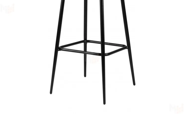 Барный поворотный стул Эйден Confetti dusty blue/черный