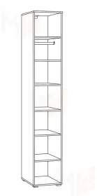 Шкаф-пенал Остин 13.225 Белый