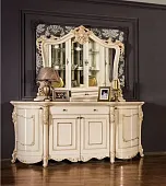 Комод Джоконда крем глянец с зеркалом