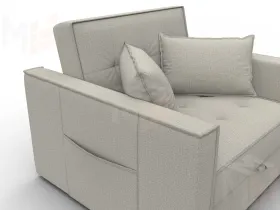 Кресло-кровать Лига-104 (80) ( Амур 02 бежевый )