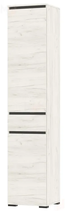 Пенал с ящиком  ГРЕТТА 2С1Я Дуб Крафт белый - Антацит