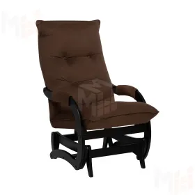 Кресло-маятник Leset Луно (Венге/V23 молочный шоколад)