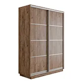 Шкаф-купе Оптим 2-х дверный 4 секции 120 см. 1 штанга, 7 полок